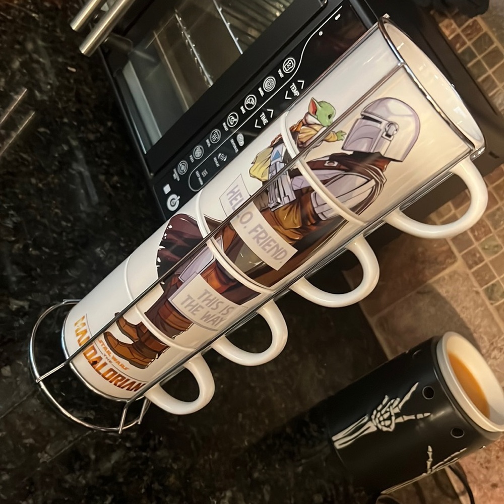 Baby yoda mug set